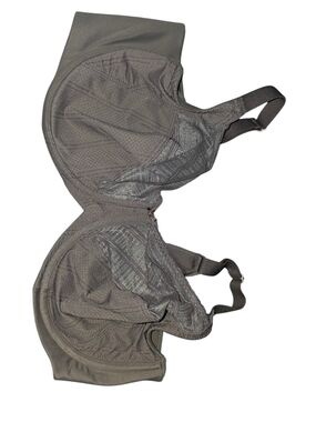 4/3/4. Lillyette Full Coverage Dark Gray Support Bra